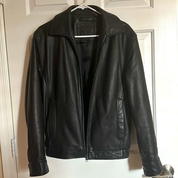 Men’s Genuine Leather Jacket Lambskin Roundtree Yorke Size S - Picture 6 of 12